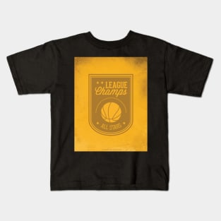 League Champs Basketball Art Kids T-Shirt